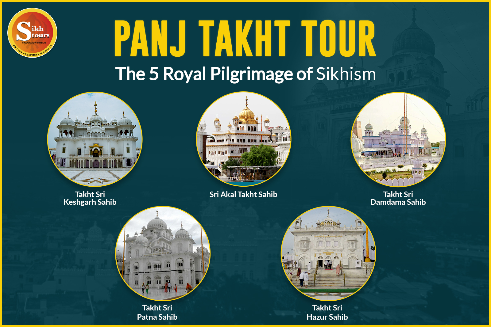 The 5 takhts of Sikhism are the most significant pilgrimage sites & worth  visiting as a tourist in I