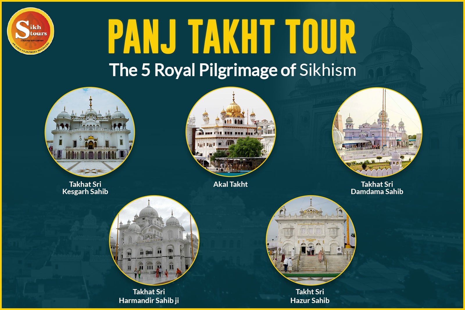 The 5 takhts of Sikhism are the most significant pilgrimage sites ...