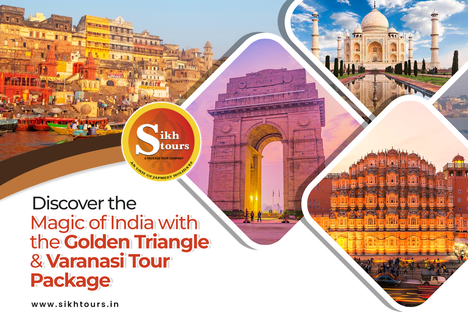 Discover the Magic of India with the Golden Triangle & Varanasi Tour Package
