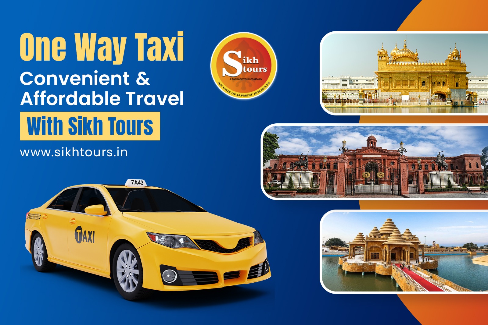 One Way Taxi: Convenient & Affordable Travel with Sikh Tours